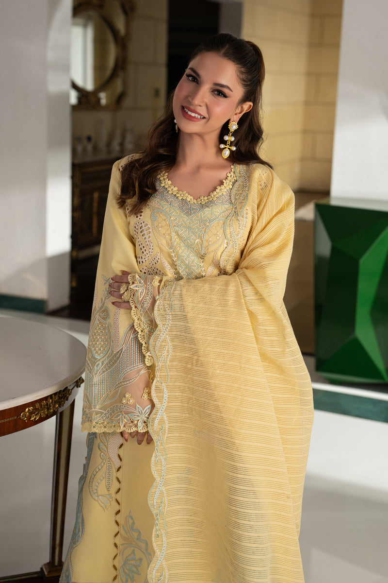 Rang Rasiya Carnation Embroidered Lawn Unstitched 3Pc Suit D-06 NADIA