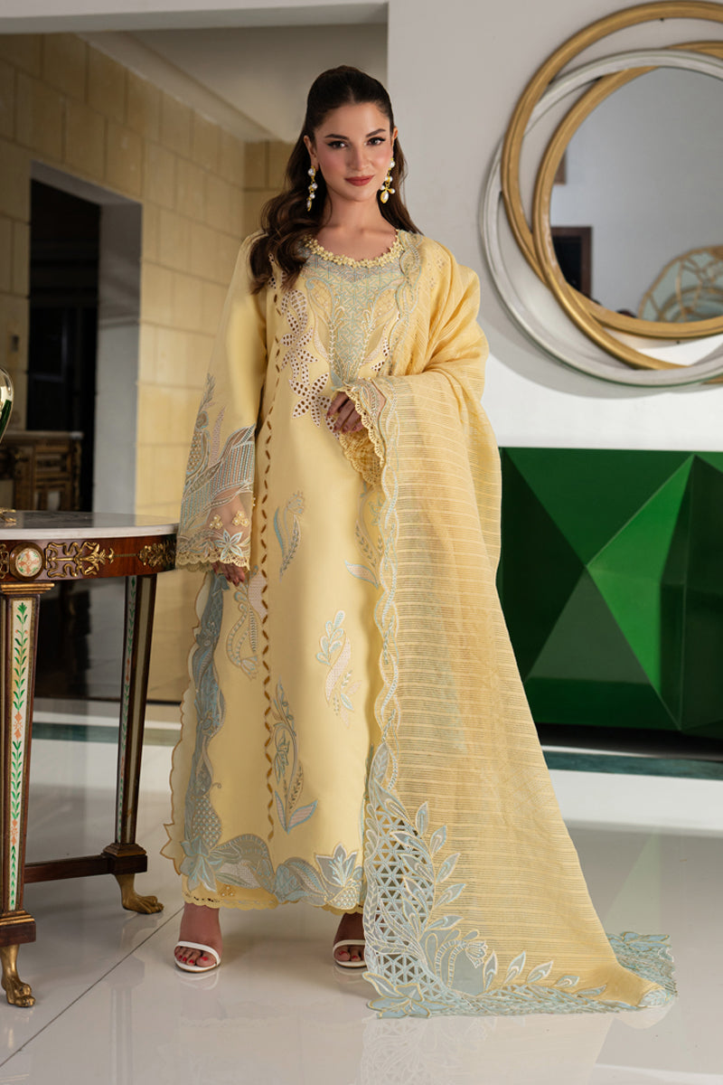 Rang Rasiya Carnation Embroidered Lawn Unstitched 3Pc Suit D-06 NADIA