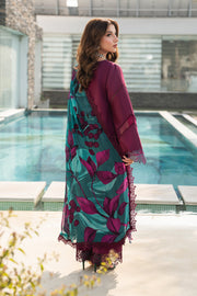 Rang Rasiya Carnation Embroidered Lawn Unstitched 3Pc Suit D-07 KAIA