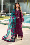 Rang Rasiya Carnation Embroidered Lawn Unstitched 3Pc Suit D-07 KAIA