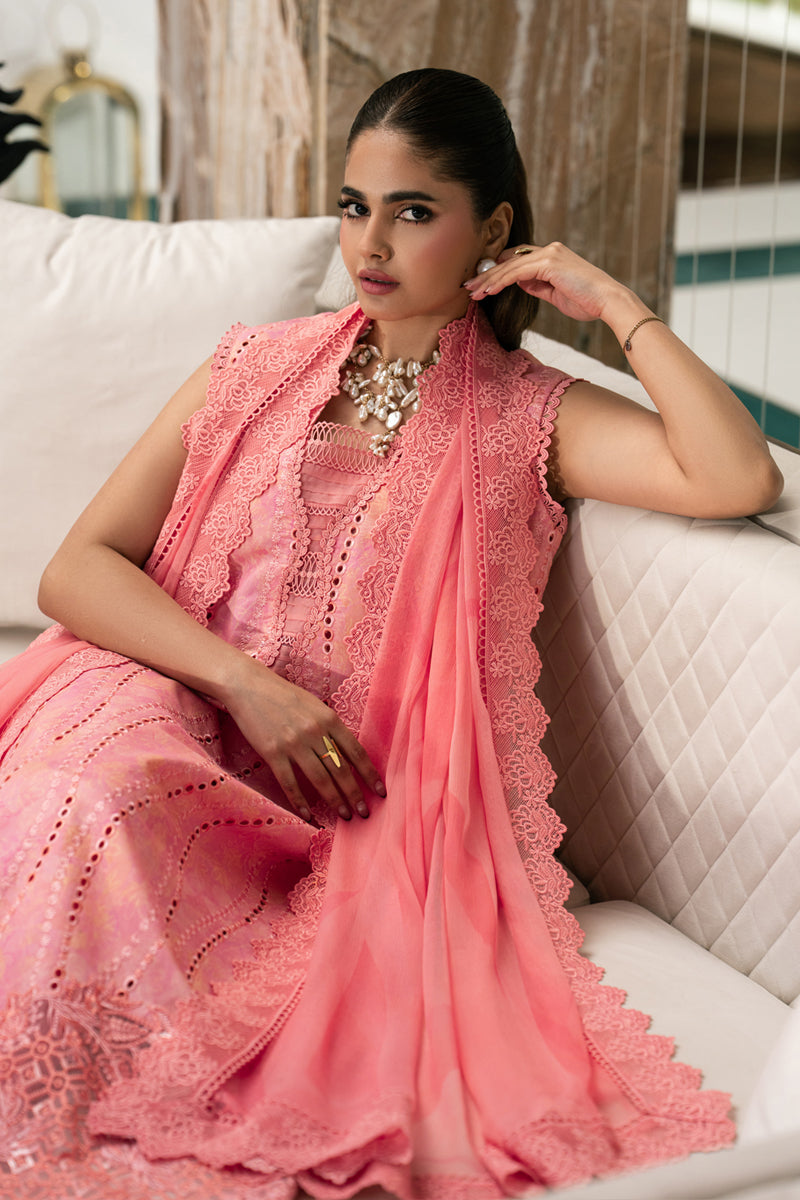 Rang Rasiya Carnation Embroidered Lawn Unstitched 3Pc Suit D-08 ZOEY