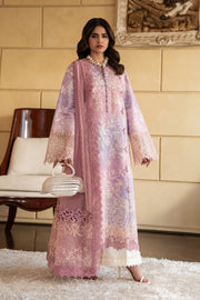 Rang Rasiya Carnation Embroidered Lawn Unstitched 3Pc Suit D-10 LARA