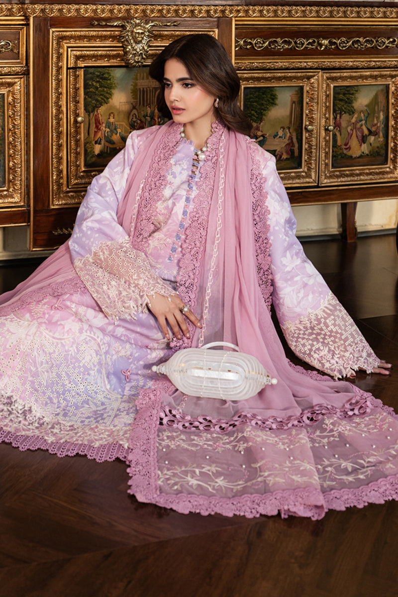 Rang Rasiya Carnation Embroidered Lawn Unstitched 3Pc Suit D-10 LARA