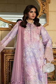 Rang Rasiya Carnation Embroidered Lawn Unstitched 3Pc Suit D-10 LARA
