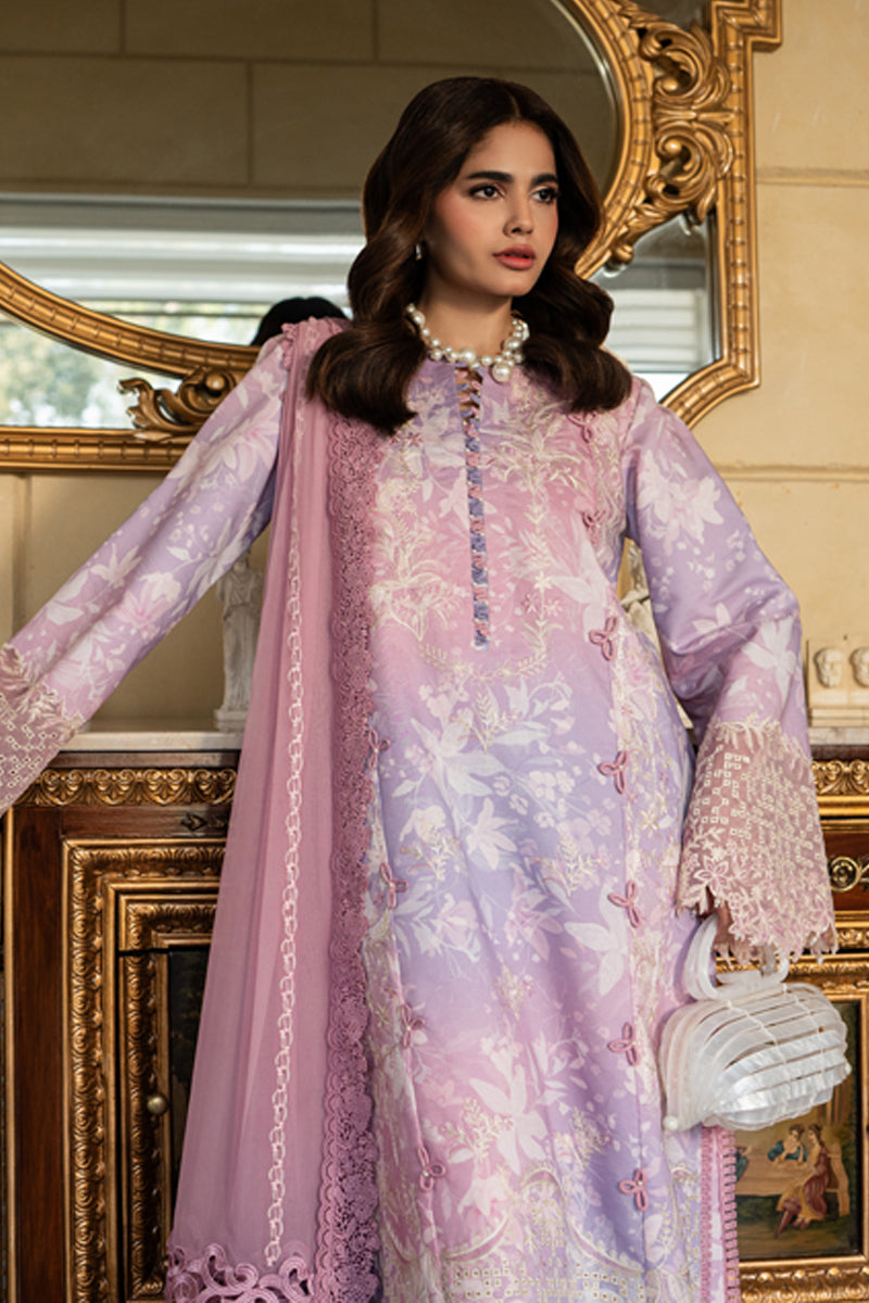 Rang Rasiya Carnation Embroidered Lawn Unstitched 3Pc Suit D-10 LARA