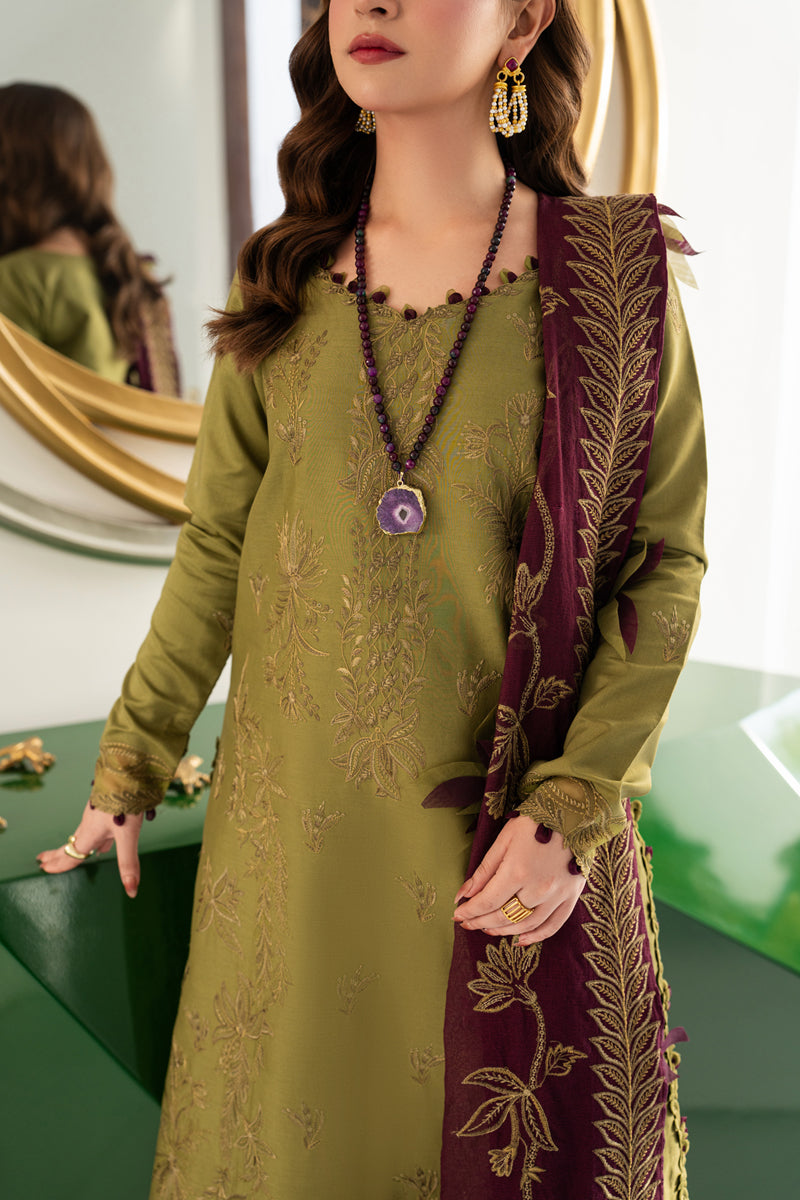 Rang Rasiya Carnation Embroidered Lawn Unstitched 3Pc Suit D-11 IRHA