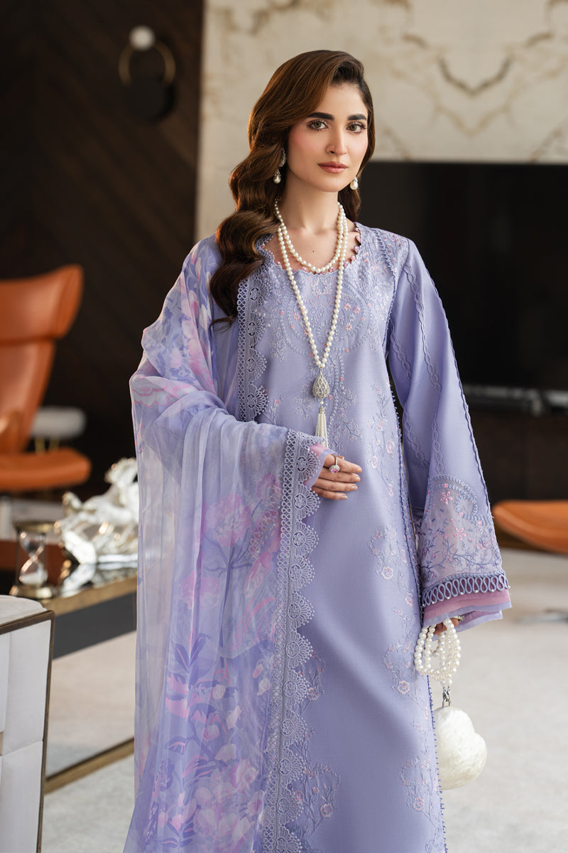 Rang Rasiya Carnation Embroidered Lawn Unstitched 3Pc Suit D-12 MILA