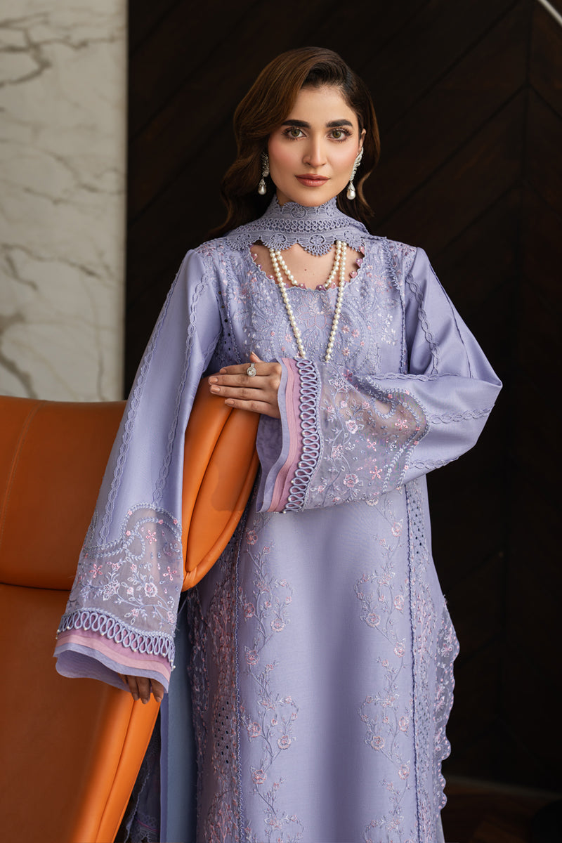 Rang Rasiya Carnation Embroidered Lawn Unstitched 3Pc Suit D-12 MILA