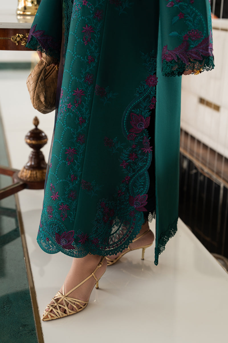 Rang Rasiya Carnation Embroidered Lawn Unstitched 3Pc Suit D-14 KEYA