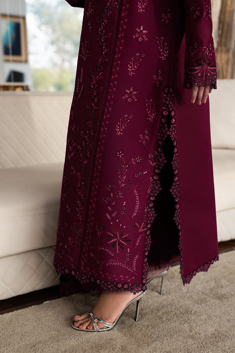 Rang Rasiya Carnation Embroidered Lawn Unstitched 3Pc Suit D-15 NORA