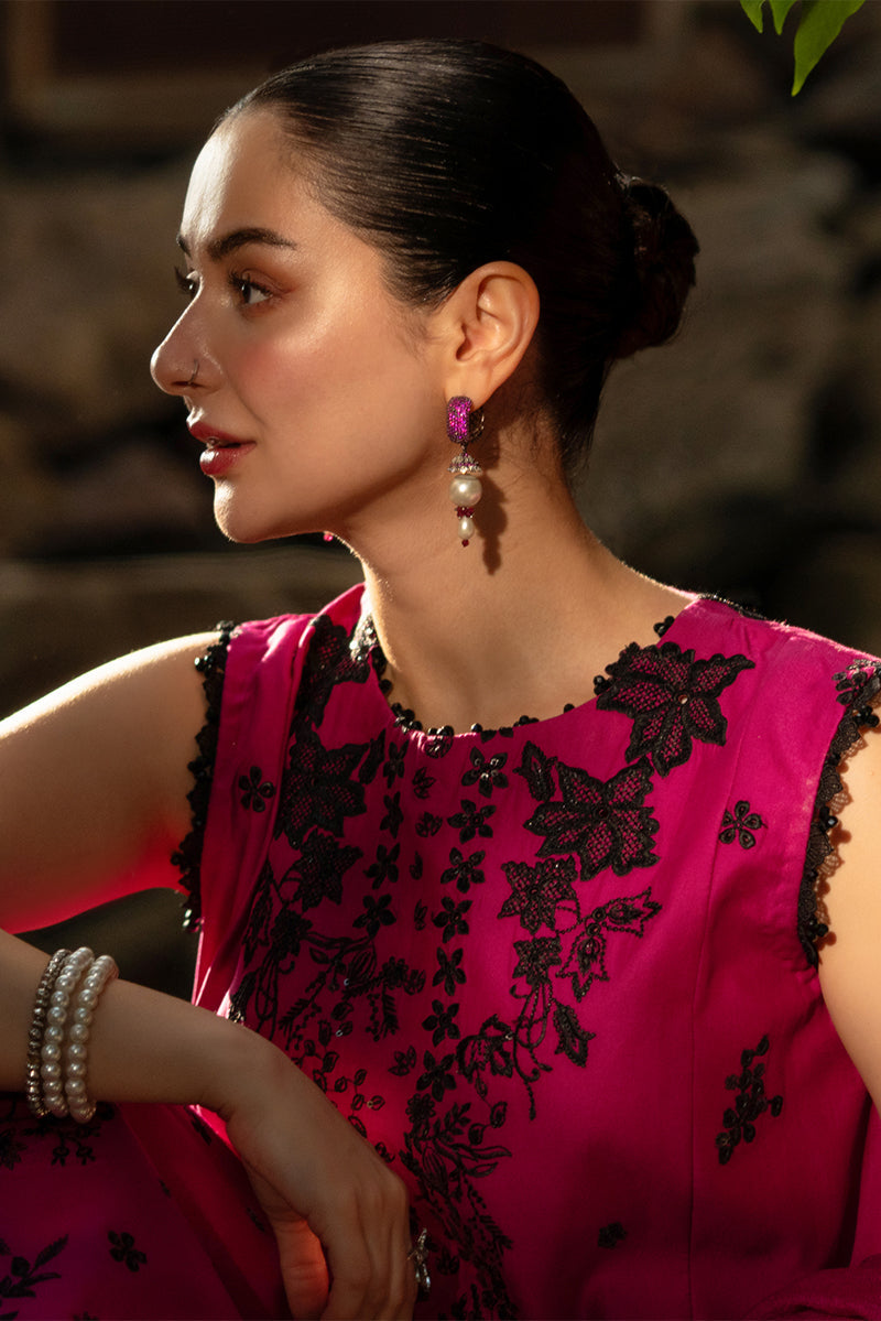 Rang Rasiya Premium Embroidered Lawn Unstitched 3Pc Suit - MAYA