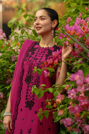 Rang Rasiya Premium Embroidered Lawn Unstitched 3Pc Suit - MAYA