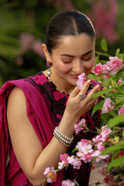 Rang Rasiya Premium Embroidered Lawn Unstitched 3Pc Suit - MAYA