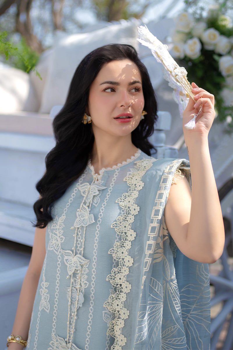 Rang Rasiya Premium Embroidered Lawn Unstitched 3Pc Suit - AYLA