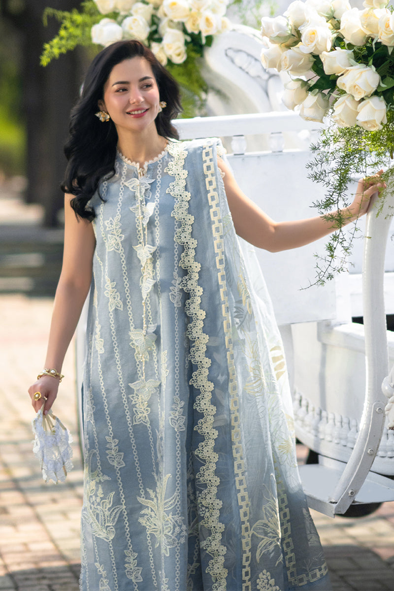 Rang Rasiya Premium Embroidered Lawn Unstitched 3Pc Suit - AYLA