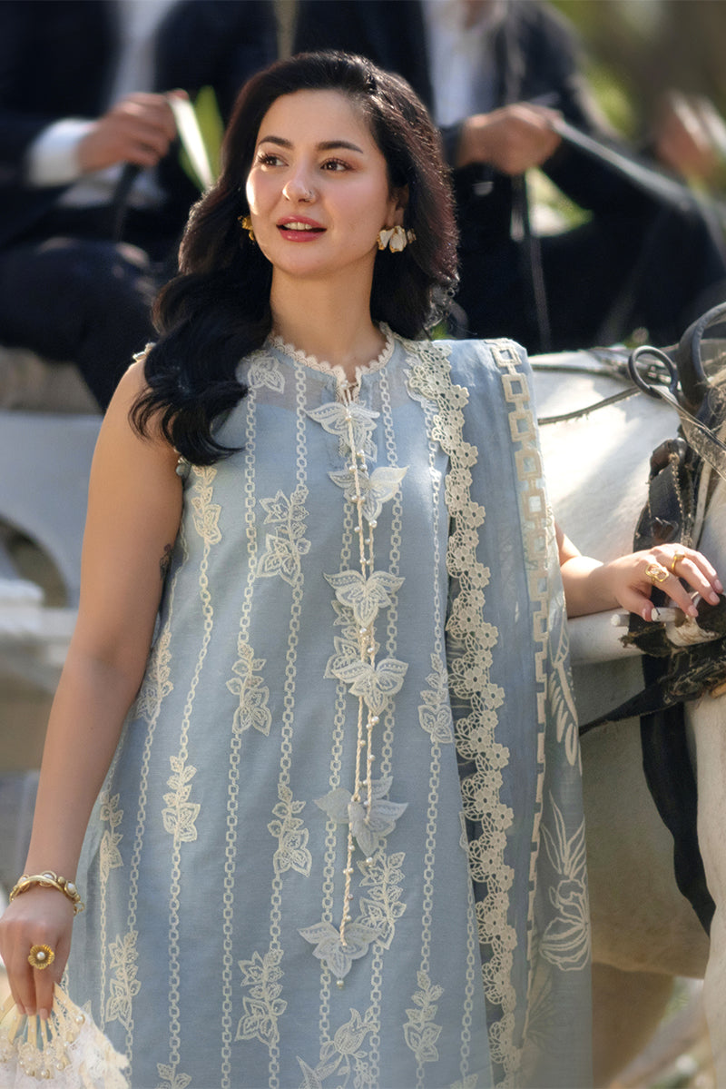 Rang Rasiya Premium Embroidered Lawn Unstitched 3Pc Suit - AYLA