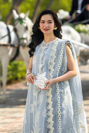 Rang Rasiya Premium Embroidered Lawn Unstitched 3Pc Suit - AYLA