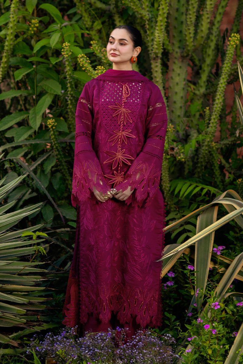 Rang Rasiya Premium Embroidered Lawn Unstitched 3Pc Suit - AYRA