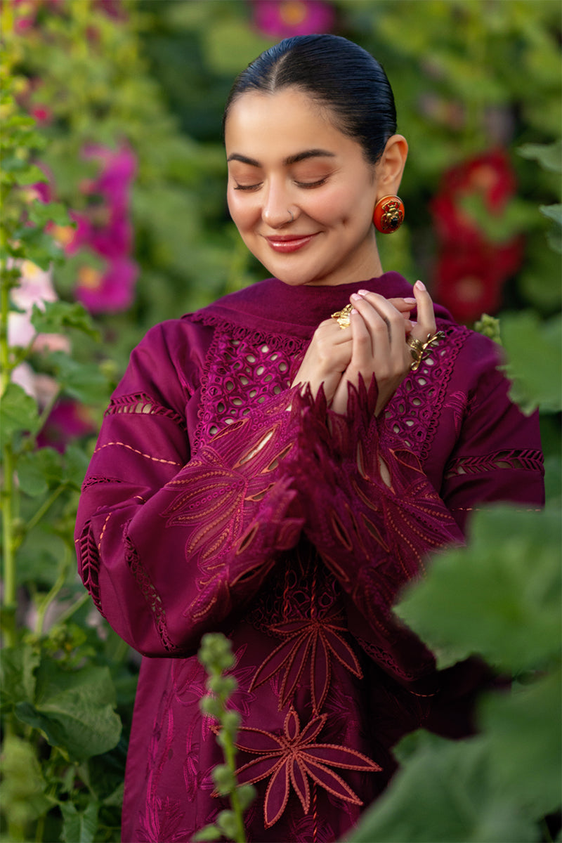Rang Rasiya Premium Embroidered Lawn Unstitched 3Pc Suit - AYRA