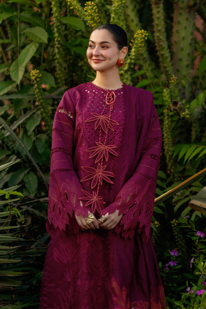Rang Rasiya Premium Embroidered Lawn Unstitched 3Pc Suit - AYRA