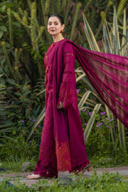 Rang Rasiya Premium Embroidered Lawn Unstitched 3Pc Suit - AYRA