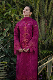 Rang Rasiya Premium Embroidered Lawn Unstitched 3Pc Suit - AYRA
