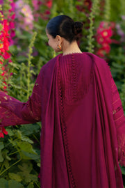 Rang Rasiya Premium Embroidered Lawn Unstitched 3Pc Suit - AYRA