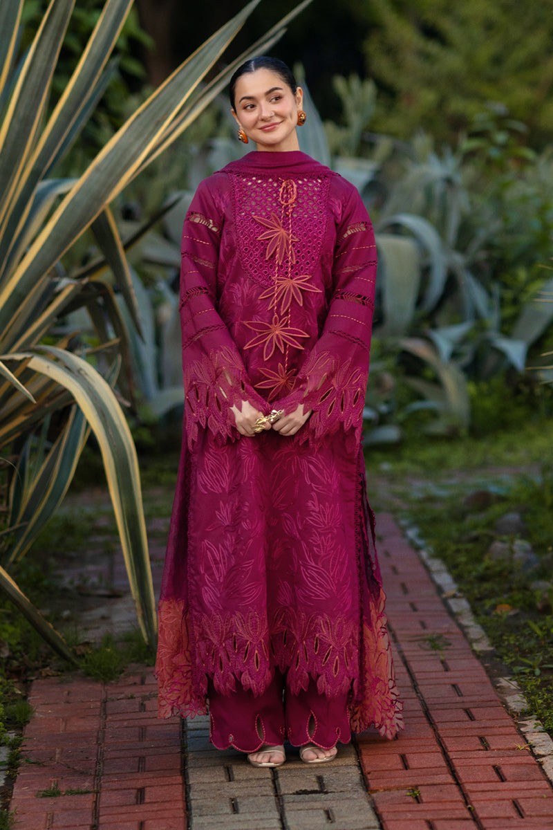 Rang Rasiya Premium Embroidered Lawn Unstitched 3Pc Suit - AYRA
