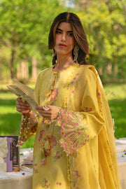 Rang Rasiya Premium Embroidered Lawn Unstitched 3Pc Suit - MYSHA