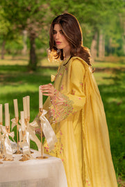 Rang Rasiya Premium Embroidered Lawn Unstitched 3Pc Suit - MYSHA