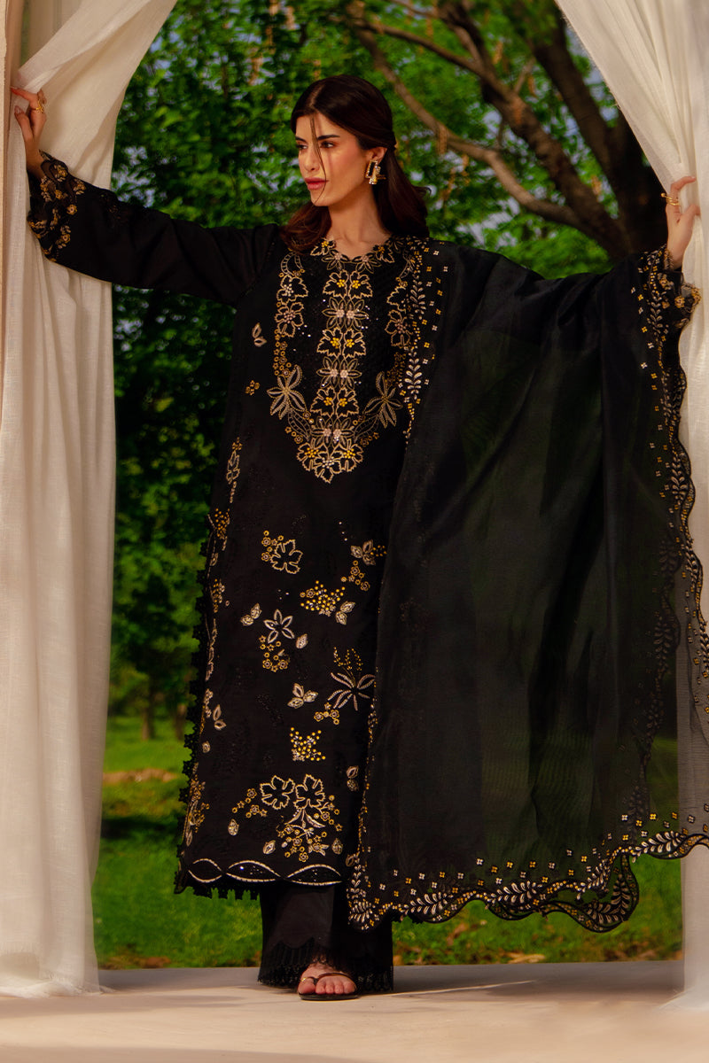 Rang Rasiya Premium Embroidered Lawn Unstitched 3Pc Suit - LAYL