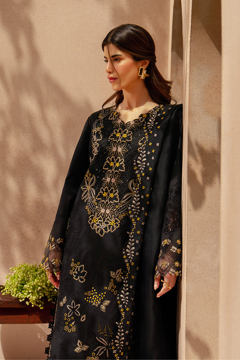Rang Rasiya Premium Embroidered Lawn Unstitched 3Pc Suit - LAYL