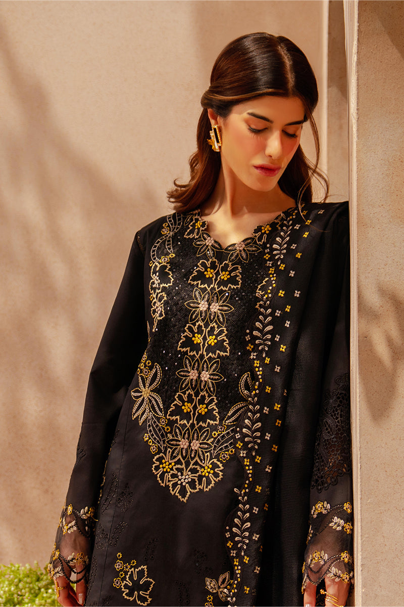 Rang Rasiya Premium Embroidered Lawn Unstitched 3Pc Suit - LAYL