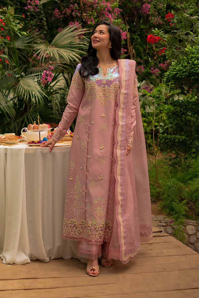 Rang Rasiya Premium Embroidered Lawn Unstitched 3Pc Suit - ALAYNA