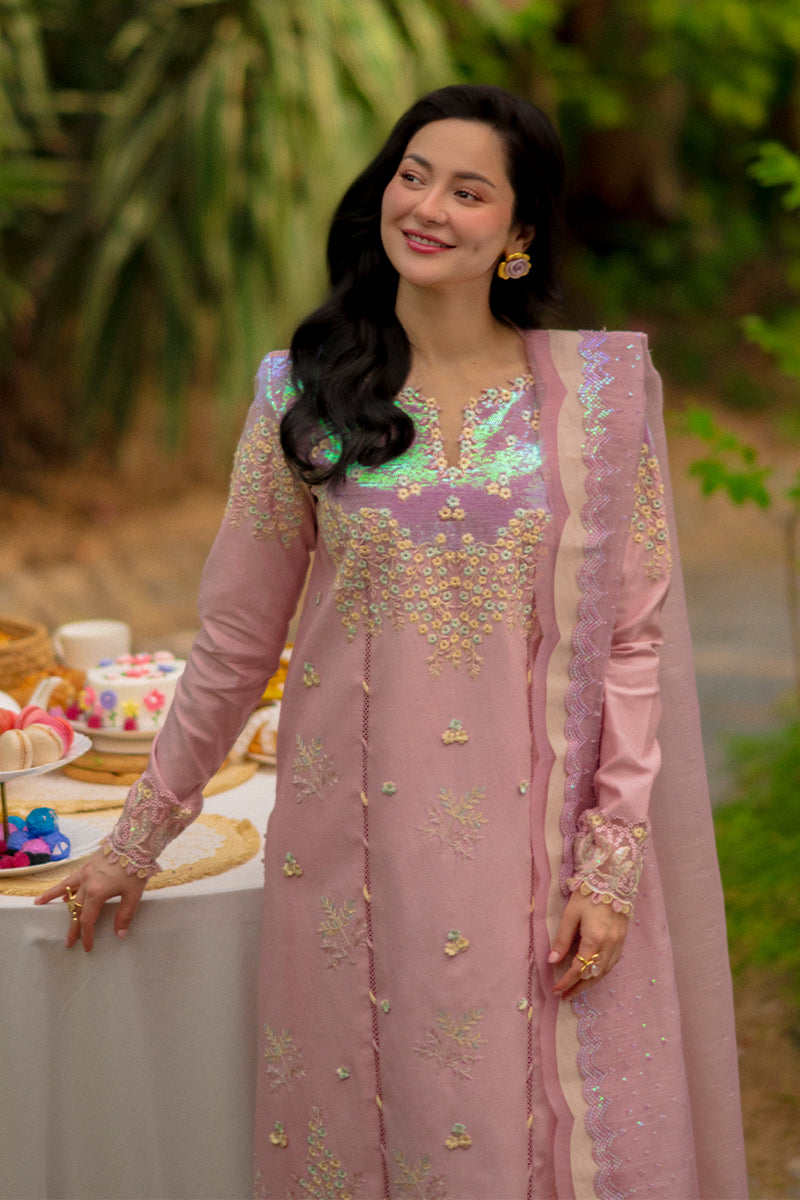 Rang Rasiya Premium Embroidered Lawn Unstitched 3Pc Suit - ALAYNA