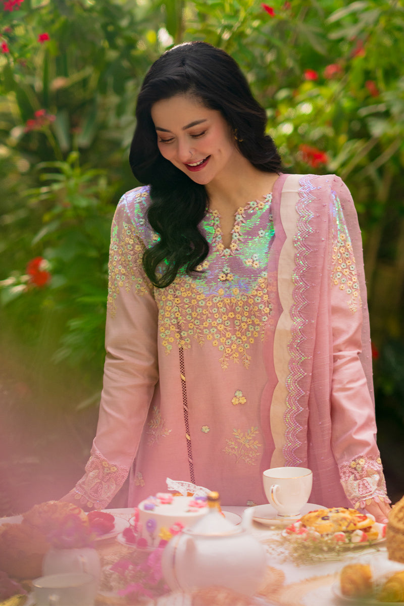 Rang Rasiya Premium Embroidered Lawn Unstitched 3Pc Suit - ALAYNA