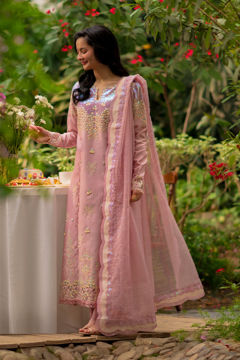Rang Rasiya Premium Embroidered Lawn Unstitched 3Pc Suit - ALAYNA