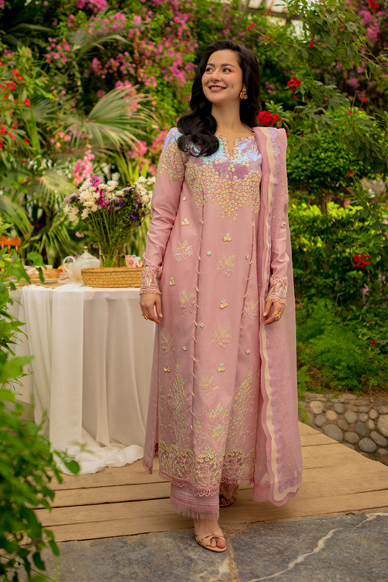 Rang Rasiya Premium Embroidered Lawn Unstitched 3Pc Suit - ALAYNA