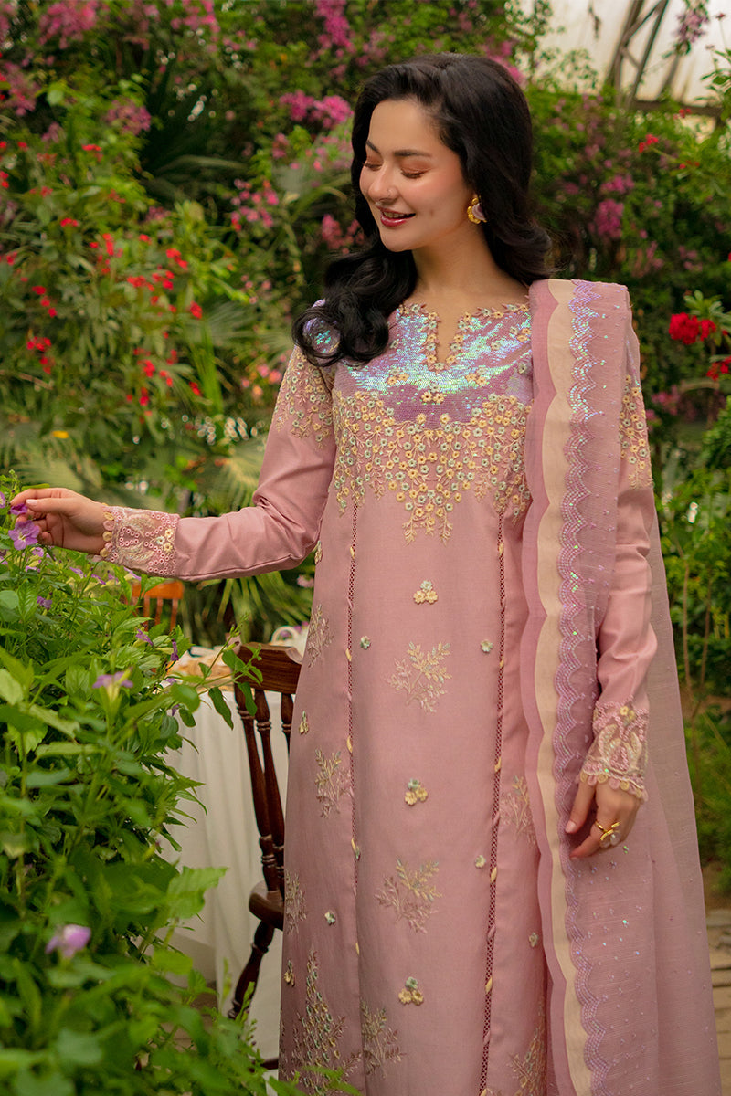 Rang Rasiya Premium Embroidered Lawn Unstitched 3Pc Suit - ALAYNA