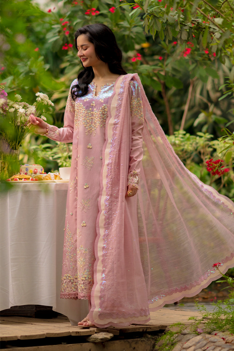 Rang Rasiya Premium Embroidered Lawn Unstitched 3Pc Suit - ALAYNA