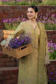 Rang Rasiya Premium Embroidered Lawn Unstitched 3Pc Suit - RAHA