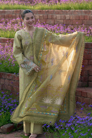 Rang Rasiya Premium Embroidered Lawn Unstitched 3Pc Suit - RAHA