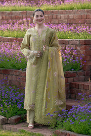 Rang Rasiya Premium Embroidered Lawn Unstitched 3Pc Suit - RAHA