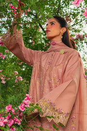 Rang Rasiya Premium Embroidered Lawn Unstitched 3Pc Suit - RANIA
