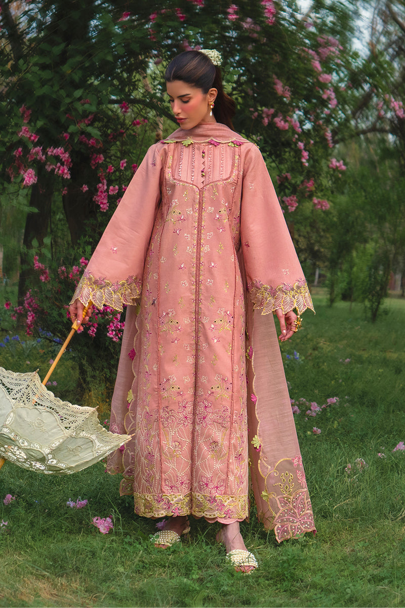 Rang Rasiya Premium Embroidered Lawn Unstitched 3Pc Suit - RANIA