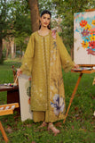 Rang Rasiya Premium Embroidered Lawn Unstitched 3Pc Suit - HAYA