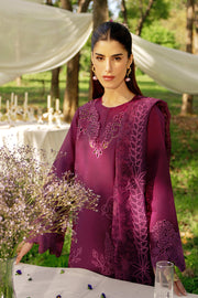 Rang Rasiya Premium Embroidered Lawn Unstitched 3Pc Suit - ZAHA