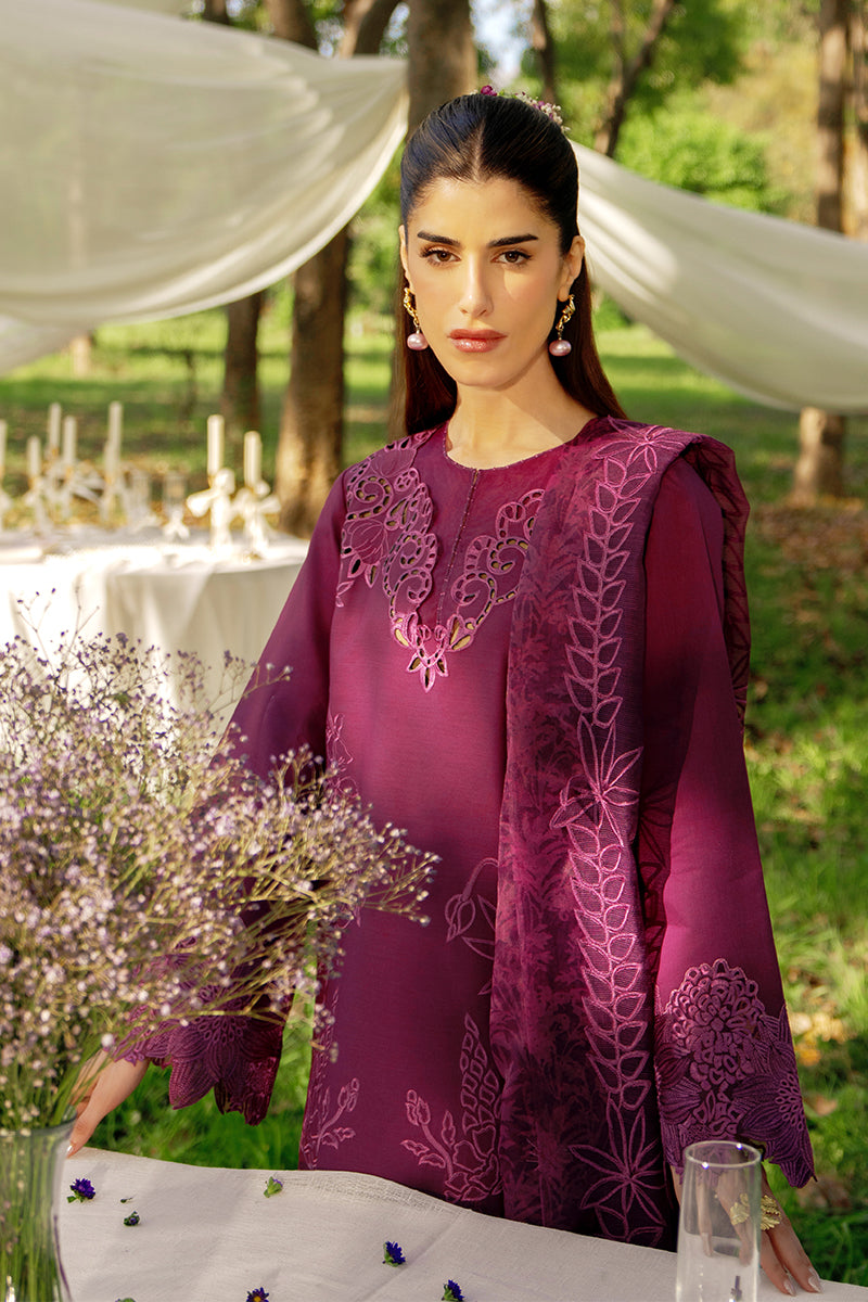 Rang Rasiya Premium Embroidered Lawn Unstitched 3Pc Suit - ZAHA