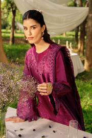 Rang Rasiya Premium Embroidered Lawn Unstitched 3Pc Suit - ZAHA