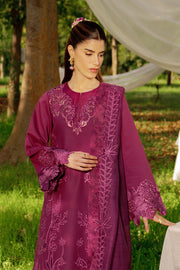 Rang Rasiya Premium Embroidered Lawn Unstitched 3Pc Suit - ZAHA